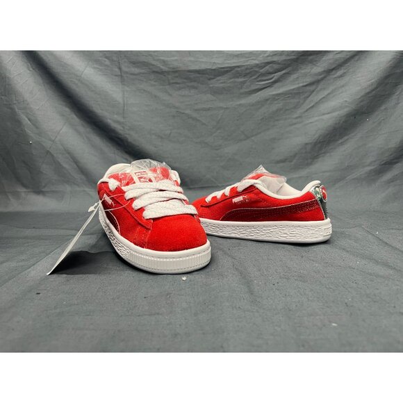Puma Other - Puma Toddler's Suede XL Holiday Glitz INF Lace Up Red Size 9 NEW NO BOX!